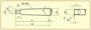 Kích thước đuôi côn